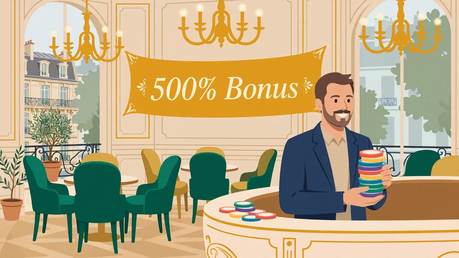 Casino avec bonus 500 % en France : conditions