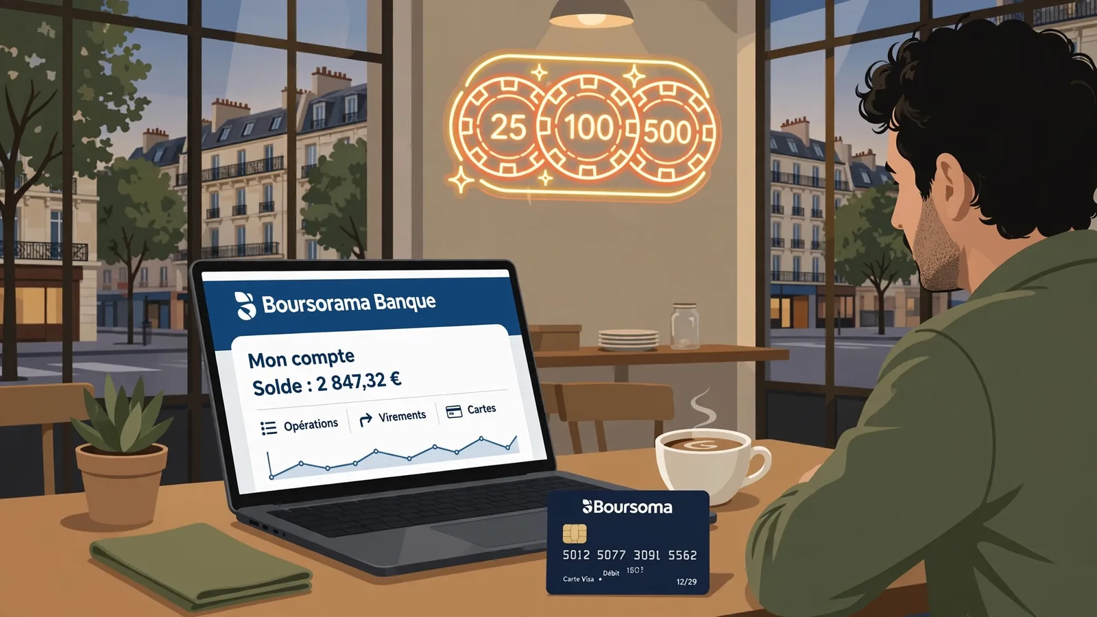 Casino en ligne avec Boursorama Banque : cadre légal